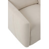 fauteuil relax moderne en tissu lin beige