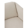 fauteuil relax moderne en tissu lin beige