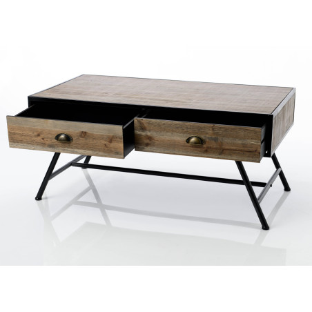 Table basse industriel Coquille