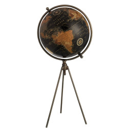 Globe Trepied en métal et plastique noir