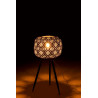 Lampe trepied couleur or