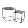 Set de 2 Table Gigogne Carree Oxidize