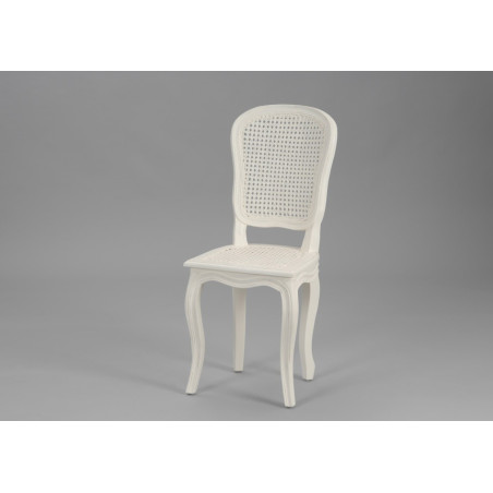 Chaise Murano bois patiné blanc Amadeus