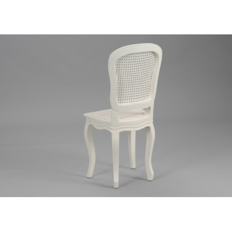 Chaise Murano bois patiné blanc Amadeus