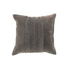 Coussin Décor en cuir gris J-Line