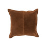 Coussin Point en cuir cognac J-Line