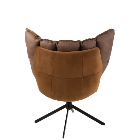 Fauteuil Relax textile marron  J-Line