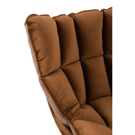 Fauteuil Relax textile marron  J-Line