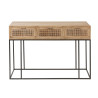 Console en bois de Manguier et rotin J-Line