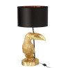 Lampe Toucan noir et or Jolipa