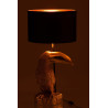 Lampe Toucan noir et or Jolipa