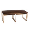 Set de 3 tables bois massif  Reyi