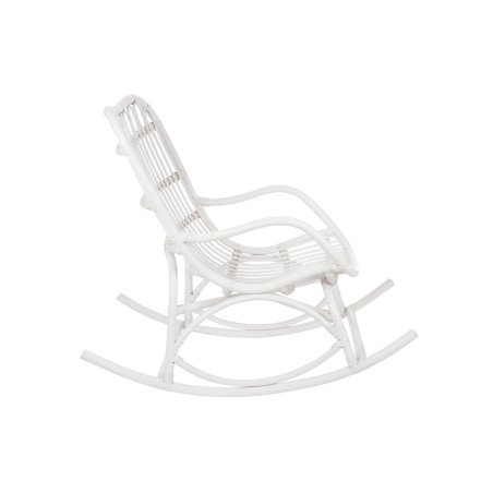 Rocking-chair en rotin Blanc