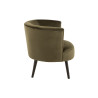 Fauteuil cuve Textile/Bois vert