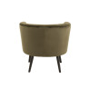 Fauteuil cuve Textile/Bois vert