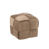 Pouf Design marron Bois/Textile