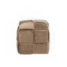 Pouf Design marron Bois/Textile