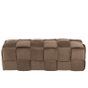 Banquette Design maron Bois/Textile