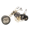 Horloge Moto métal antique Gris/Or