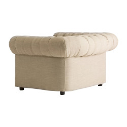 Fauteuil Chesterfield beige Messel by Vical Home