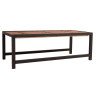 Table basse industrielle 130 cm métal et bois