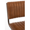 Chaise Luge en cuir cognac