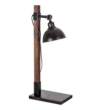 Lampe industriel avec abat-jour suspendu métal noir