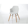 Lot de 2 chaises blanche scandinave Oulu