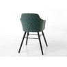 Lot de 2 chaises vertes scandinave Oulu