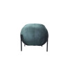 Grand pouf design Wilem en velours vert émeraude