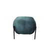 Grand pouf design Wilem en velours vert émeraude