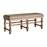 Banquette Wangen en lin beige Vical Home