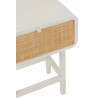 Table basse blanche et cannage Kate