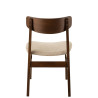 Set de 2 chaises en bois d'hévéa brun