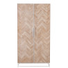 Armoire 2 portes en bois Chevron