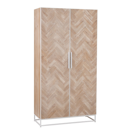 Armoire 2 portes en bois Chevron