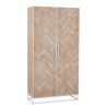 Armoire 2 portes en bois Chevron