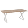 Table de chevet en bois Chevron