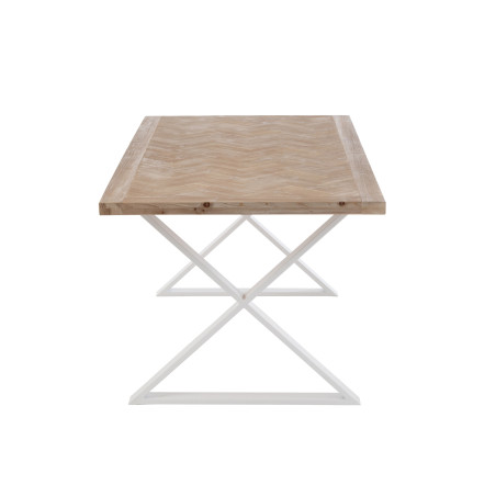 Table de chevet en bois Chevron