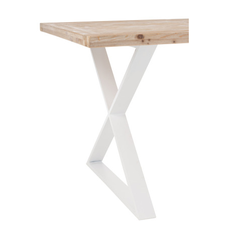 Table de chevet en bois Chevron