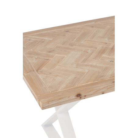 Table de chevet en bois Chevron