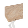 Table de chevet en bois Chevron