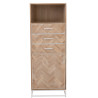 Armoire haute en bois Chevron