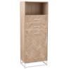 Armoire haute en bois Chevron