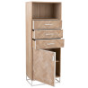 Armoire haute en bois Chevron