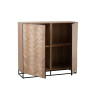 Buffet industriel 2 portes en bois Chevron