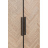 Armoire industrielle 2 portes en bois Chevron