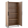 Armoire industrielle 2 portes en bois Chevron