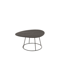 Petite table basse Ovale en métal noir