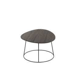 Table basse Ovale en métal noir